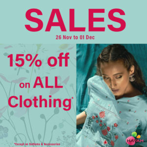 15% off on Hayah’s festive collection