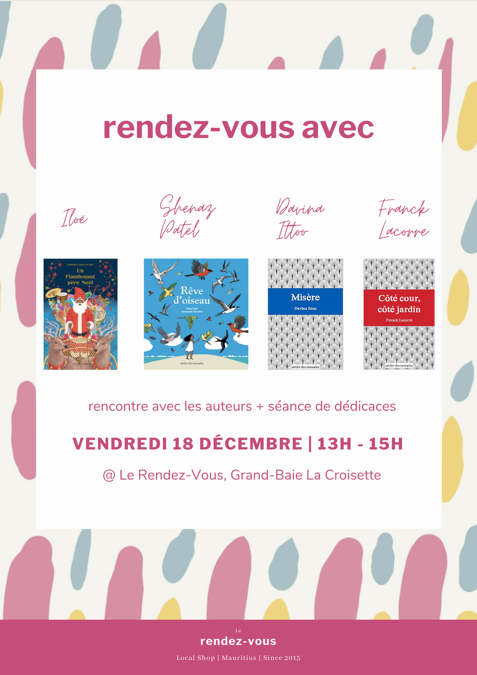 Book Signing at Le REndez-Vous