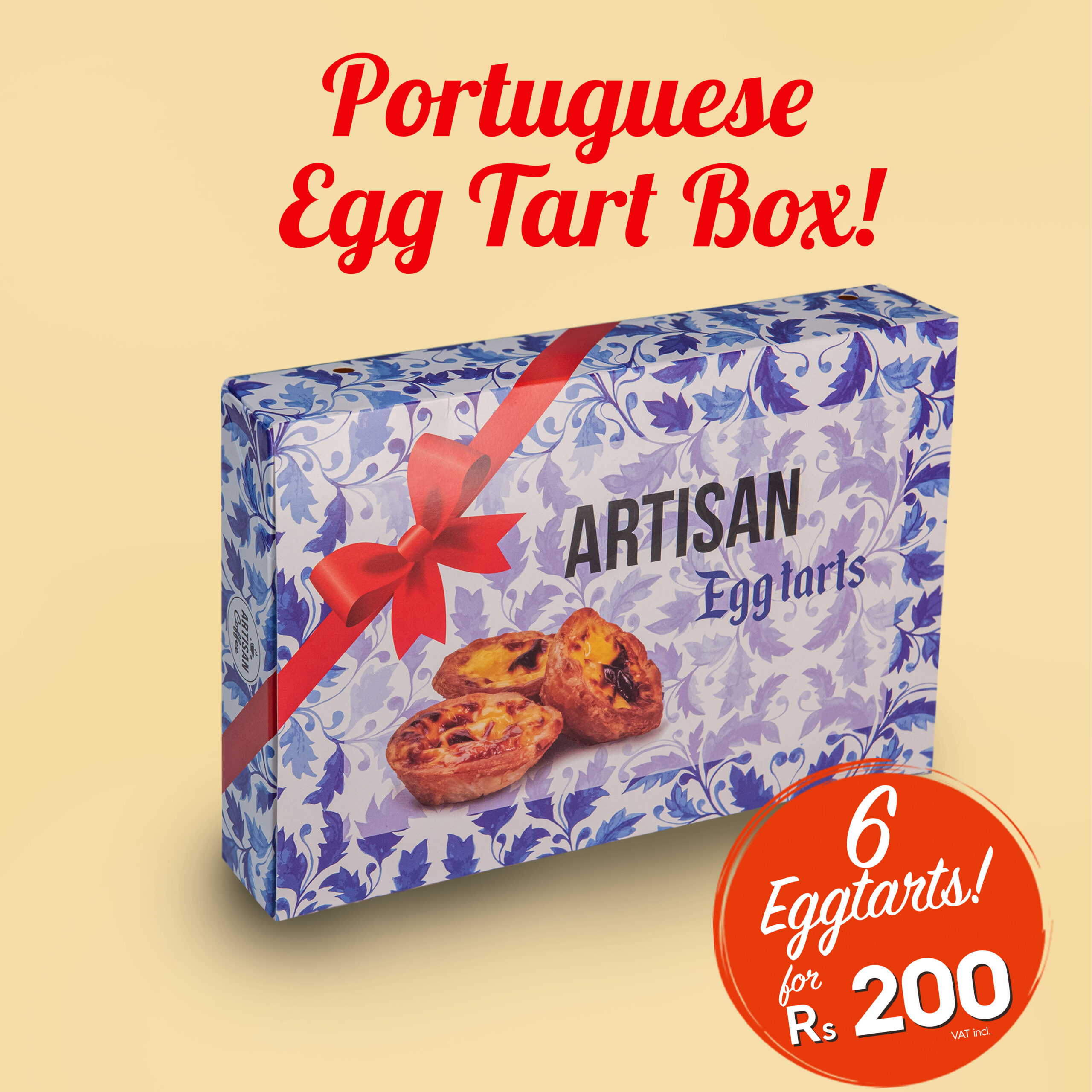 Egg tarts for Rs 200 at Artisan Coffee