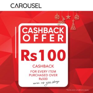 CASHBACK on Every Item at Carousel