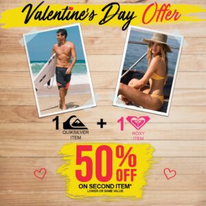 Special Valentine offer with Quiksilver