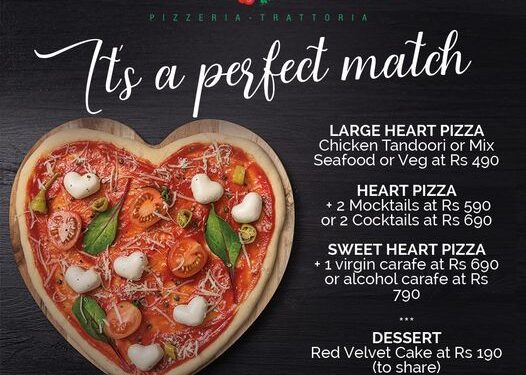 POMODORO’S VALENTINE PIZZA