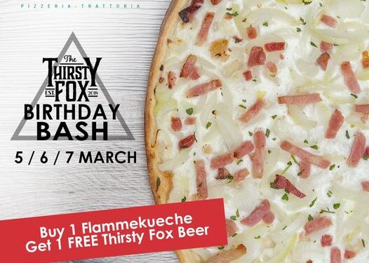 Thirsty Fox promo at Pomodoro