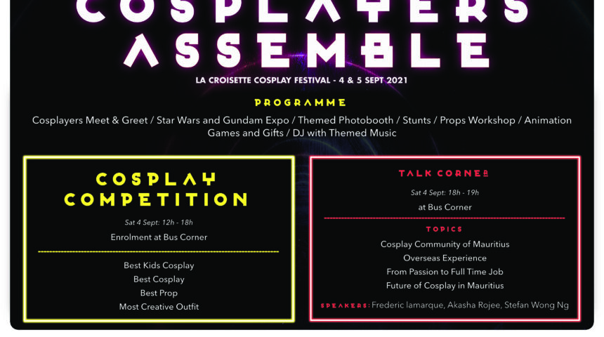 Programme du Cosplay Festival 2021